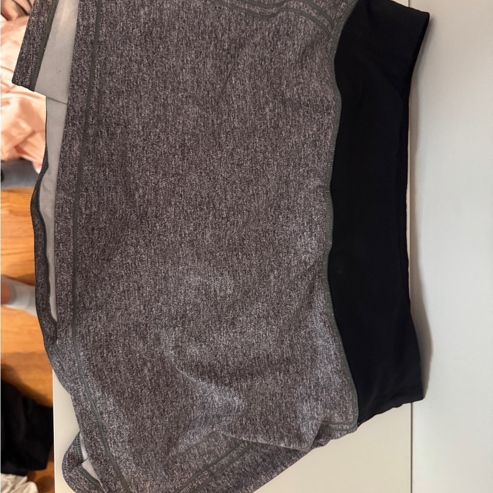 Lululemon Gray and Black Athletic Skort